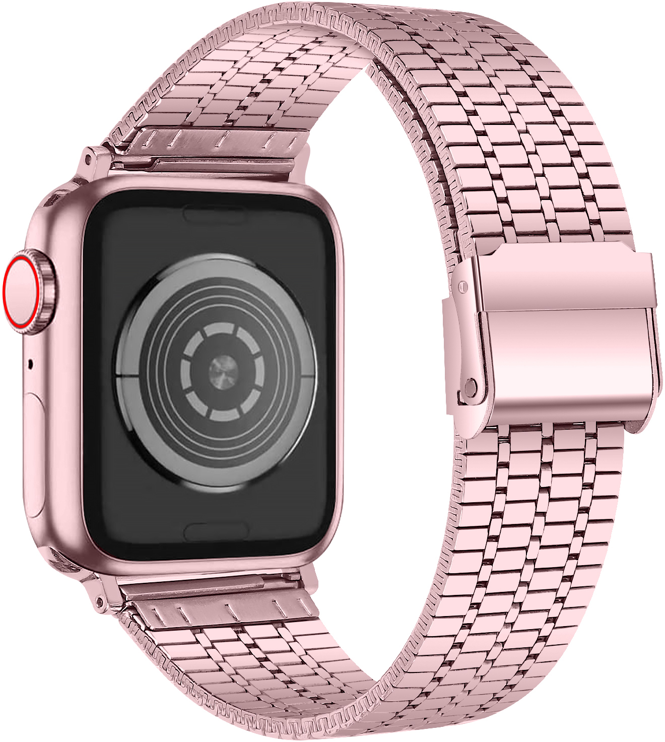LSZHYH-024 38-42MM Růžová (růžová) Řemínek k hodinkám LSZHYH-024 LSZHYH-024
