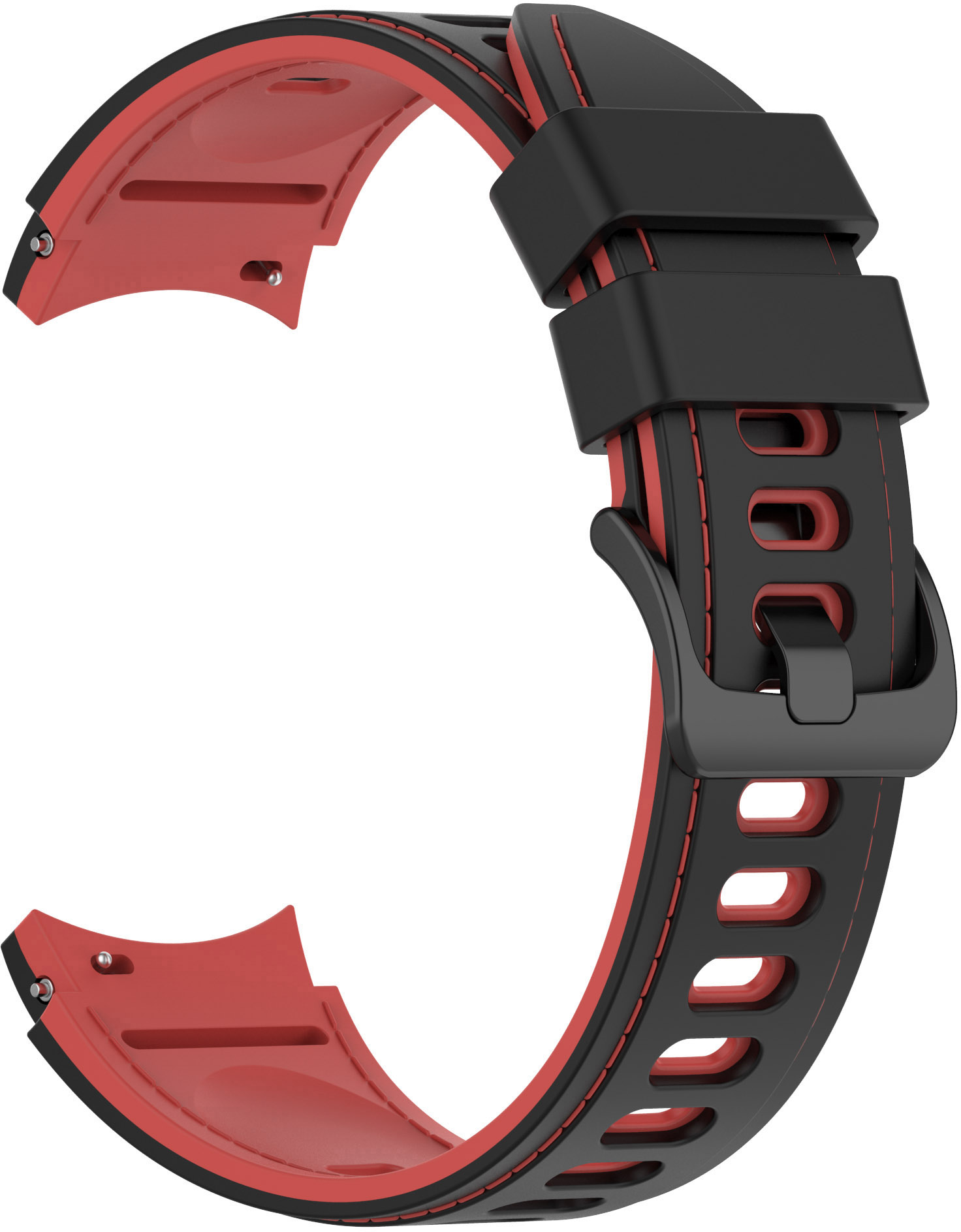 ERSGW4SB-035 Negro + Rojo Correa de reloj ERSGW4SB-035 ERSGW4SB-035
