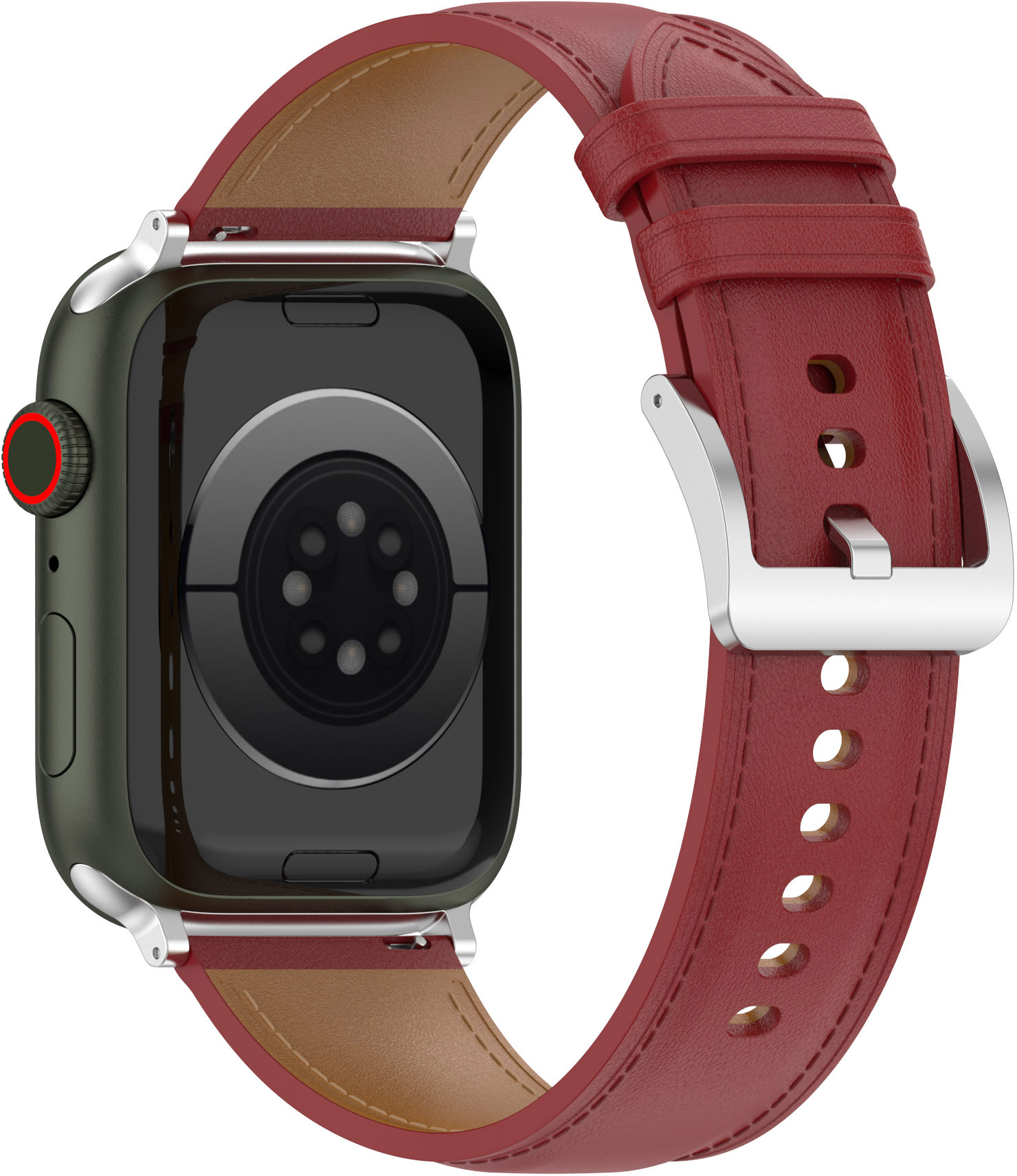 ERLB-123 38-41MM Vermelho #3 (S) Bracelete de relógio ERLB-123 ERLB-123
