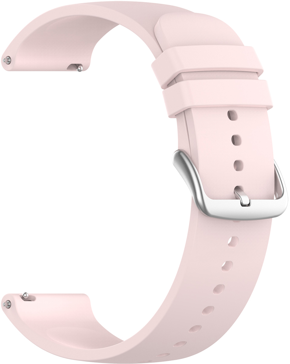 ERSSWBS22-032 LIGHT PINK + SILVER BUCKLE PASEK DO ZEGARKA
