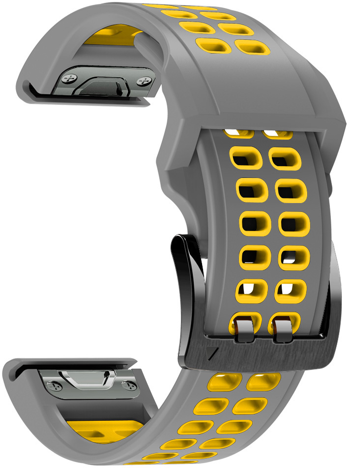 ERSQCKS-016 26MM GREY + YELLOW PASEK DO ZEGARKA