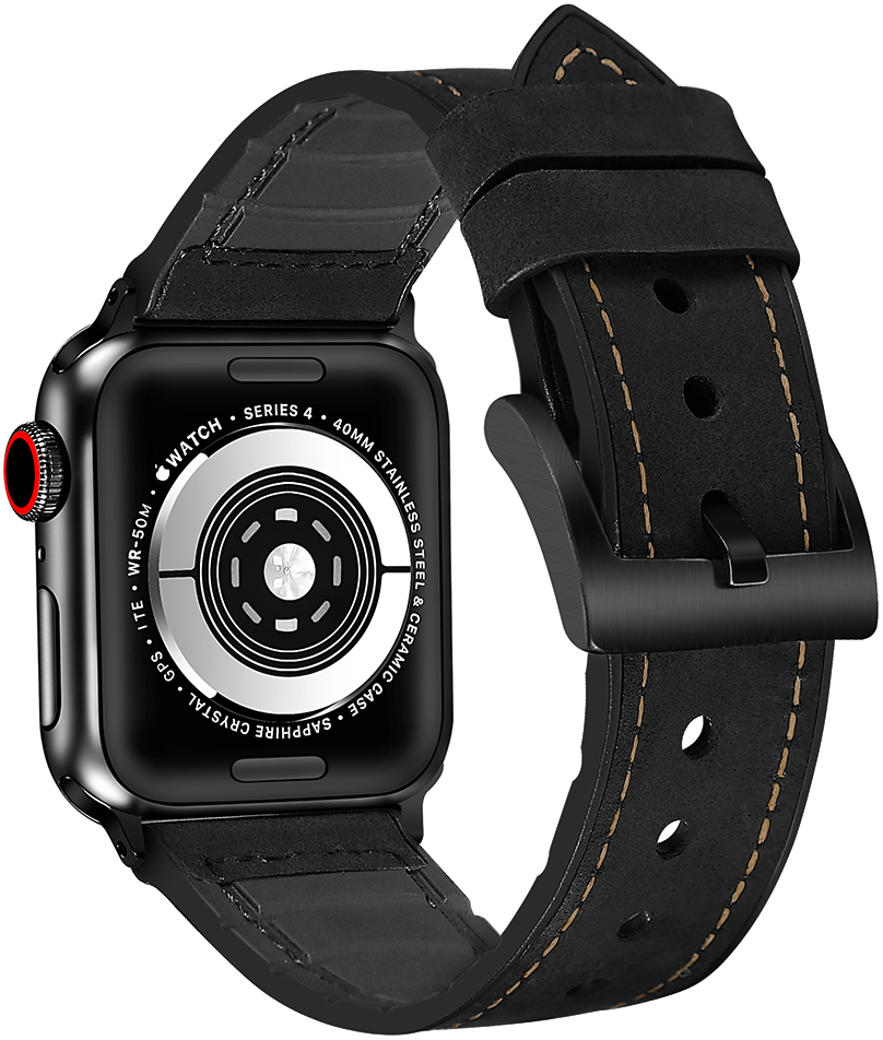 LSHHL-001 42-49MM Črna #4 Pašček za uro LSHHL-001 LSHHL-001