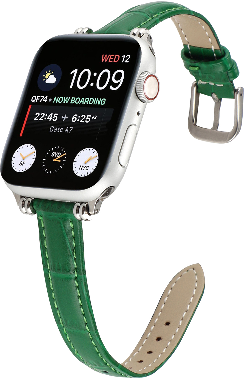 ERLB-115 38-41MM GREEN PASEK DO ZEGARKA