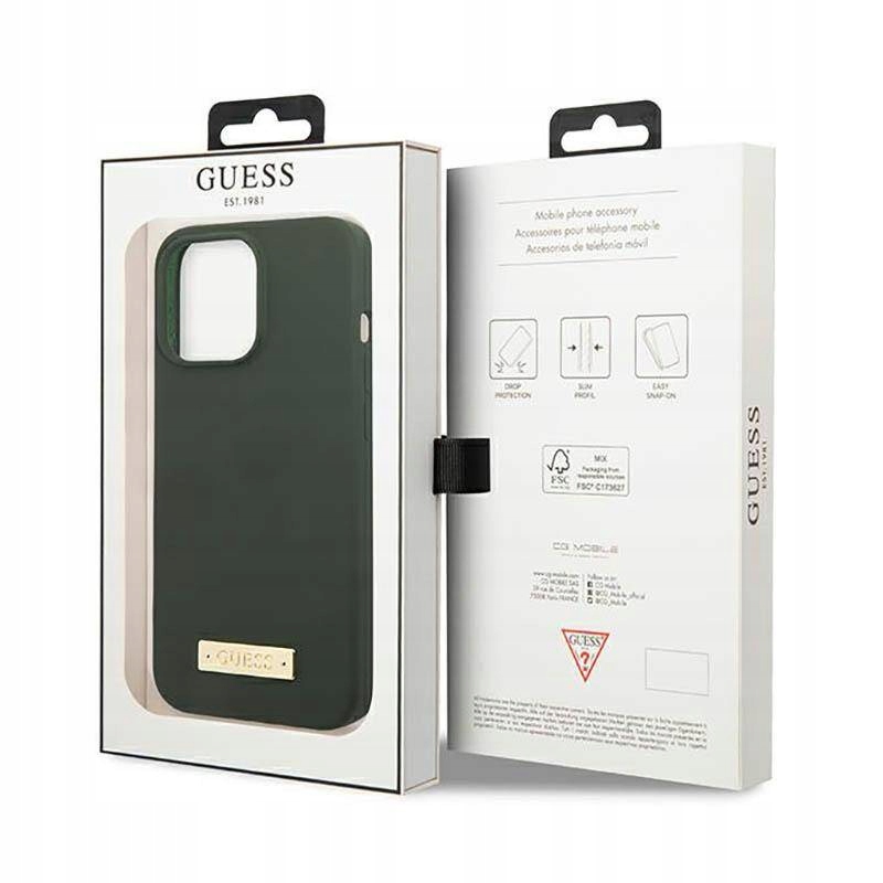 Etui do iPhone 13 Pro Guess Plate MagSafe Case