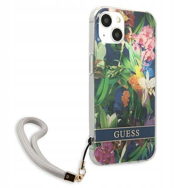 Etui do iPhone 13 Guess Flower Strap Case Cover