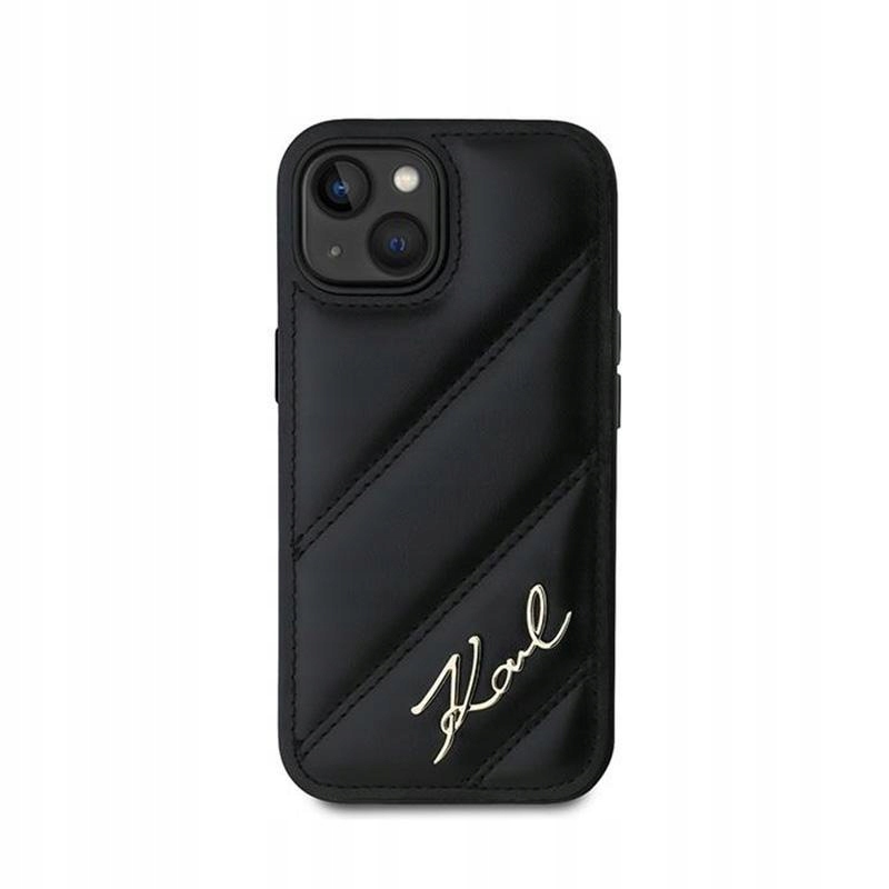 Etui do iPhone 15 / 14 / 13 Karl Lagerfeld Diagonal Quilted Script Case
