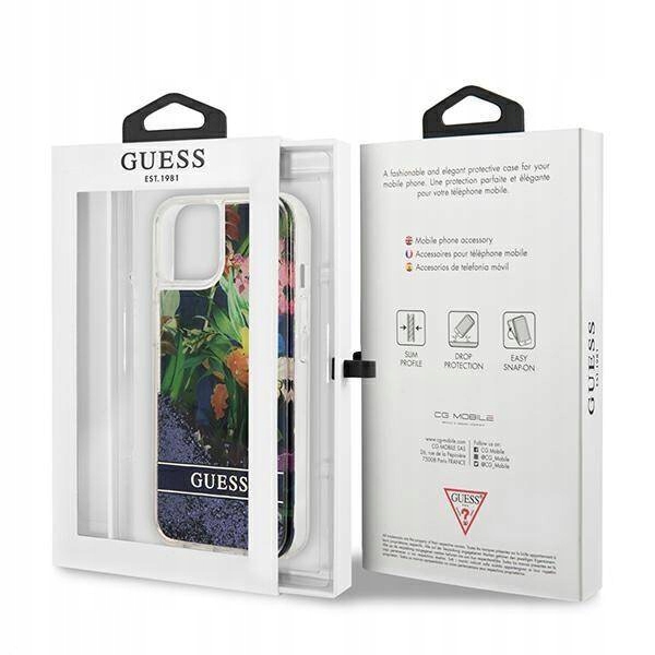 Etui do iPhone 13 mini Guess Niebieski Hardcase