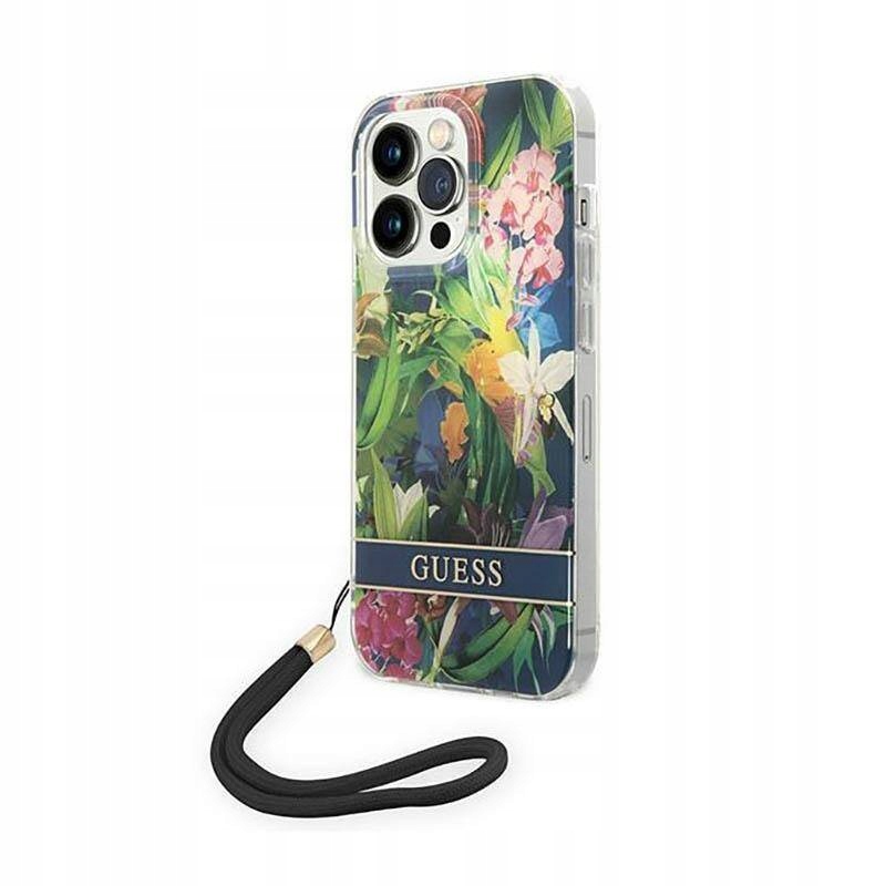Guess Etui do iPhone 14 Pro Max niebieski hardcase
