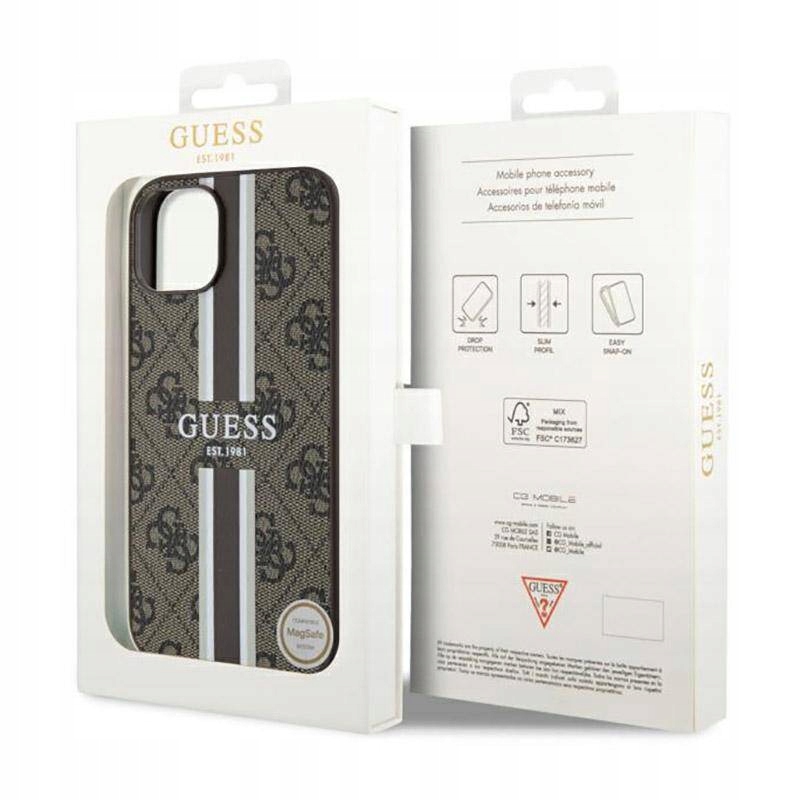 Etui do iPhone 14 Plus Guess 4G Printed MagSafe