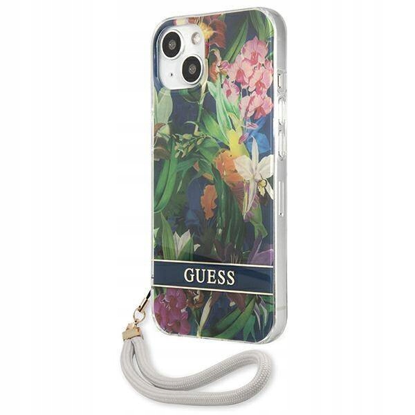 Etui do iPhone 13 Guess Flower Strap Case Cover