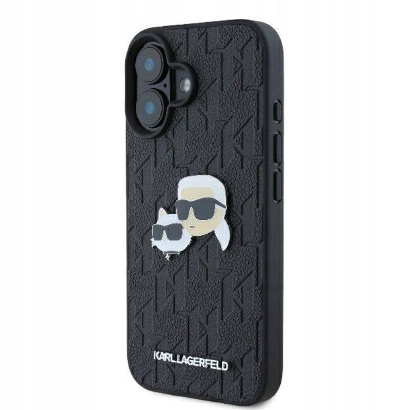 Etui do iPhone 16 Plus Karl Lagerfeld Monogram Karl & Chaoupette Case