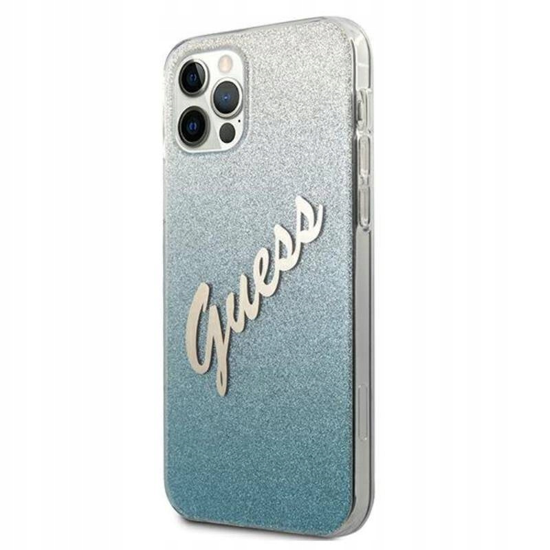Etui do iPhone 12 Guess Glitter Gradient Case