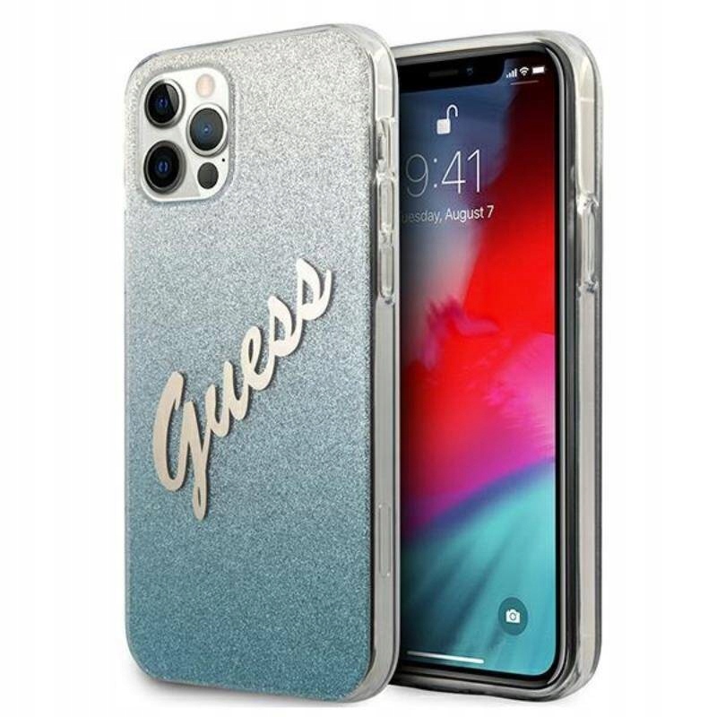 Etui do iPhone 12 Guess Glitter Gradient Case
