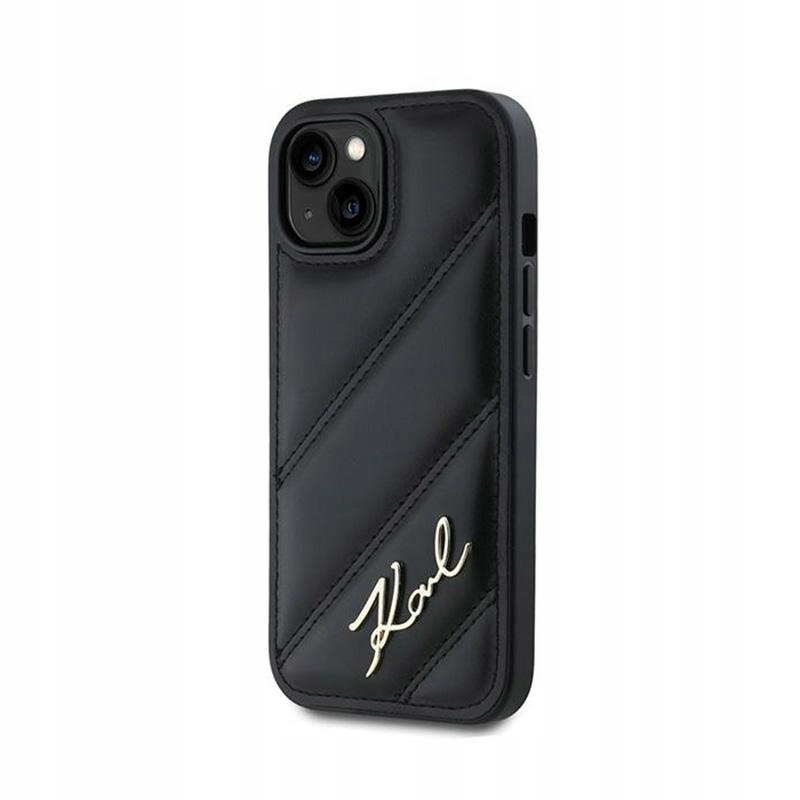 Etui do iPhone 15 / 14 / 13 Karl Lagerfeld Diagonal Quilted Script Case