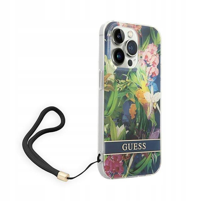Guess Etui do iPhone 14 Pro Max niebieski hardcase