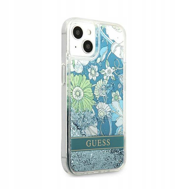 Guess Liquid Glitter Flower - Etui do iPhone 13