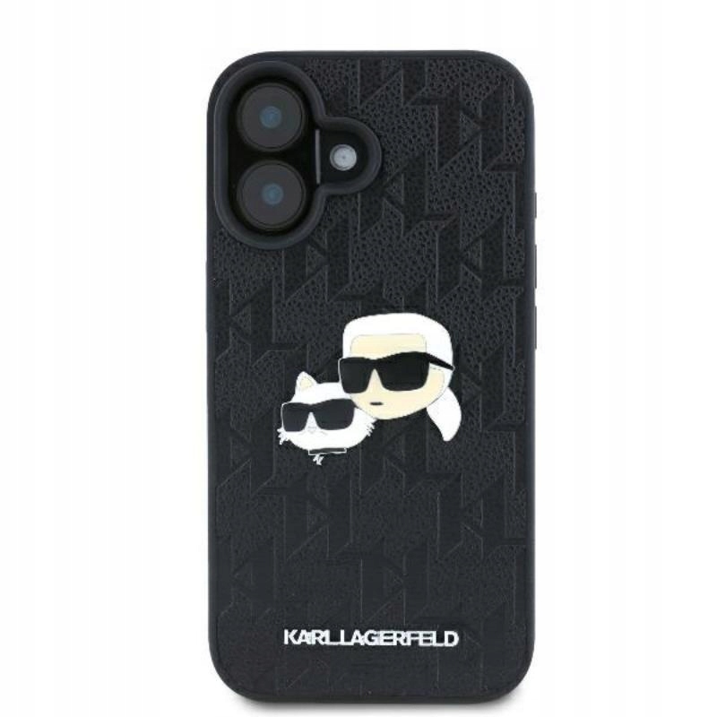 Etui do iPhone 16 Plus Karl Lagerfeld Monogram Karl & Chaoupette Case