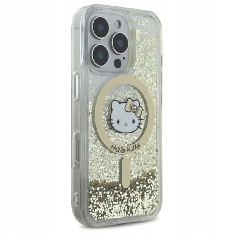 Etui do iPhone 16 Pro Max Hello Kitty Liquid Glitter Fever MagSafe Case