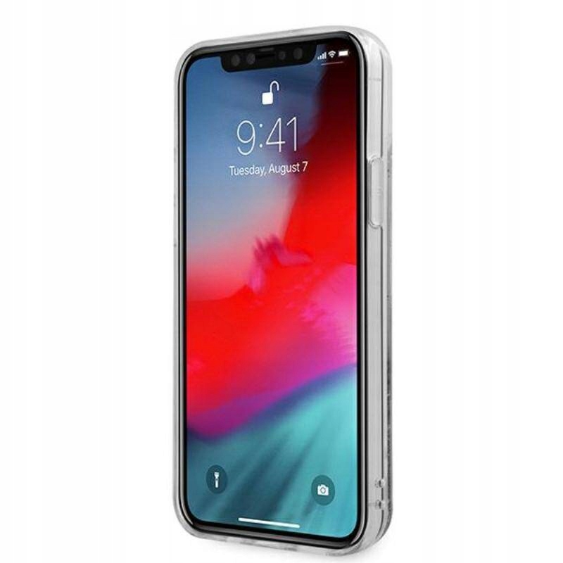 Guess Hardcase do iPhone 12 Pro Max srebrny/silver
