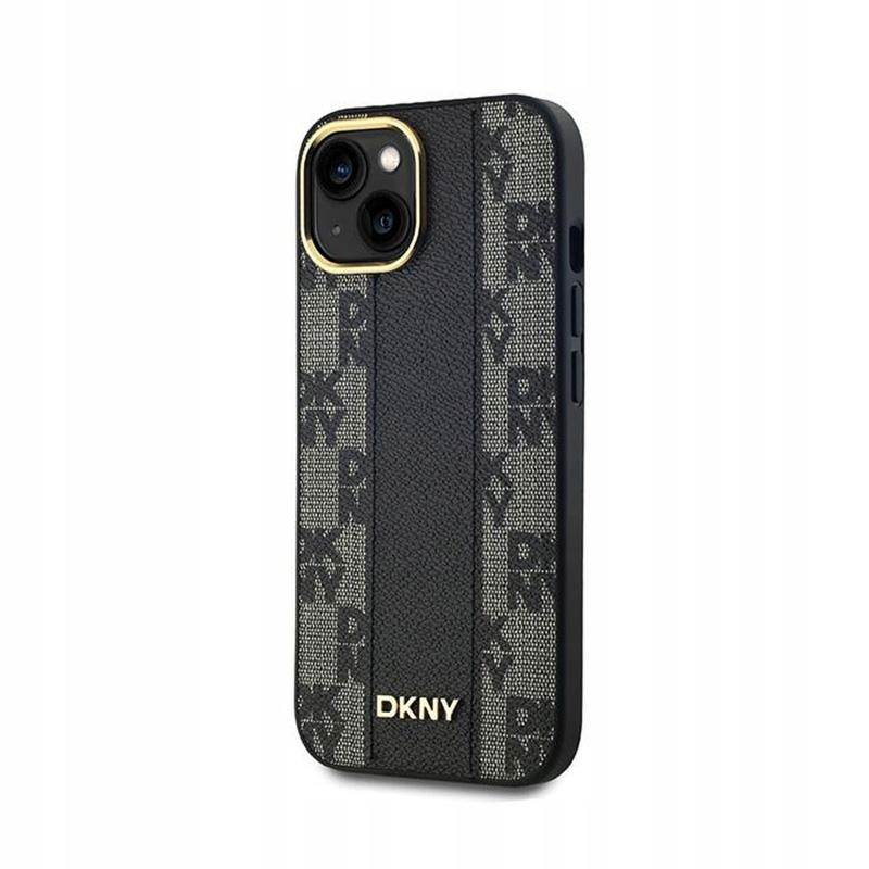 Etui do iPhone 15 Plus / 14 Plus DKNY Leather Checkered Mono MagSafe