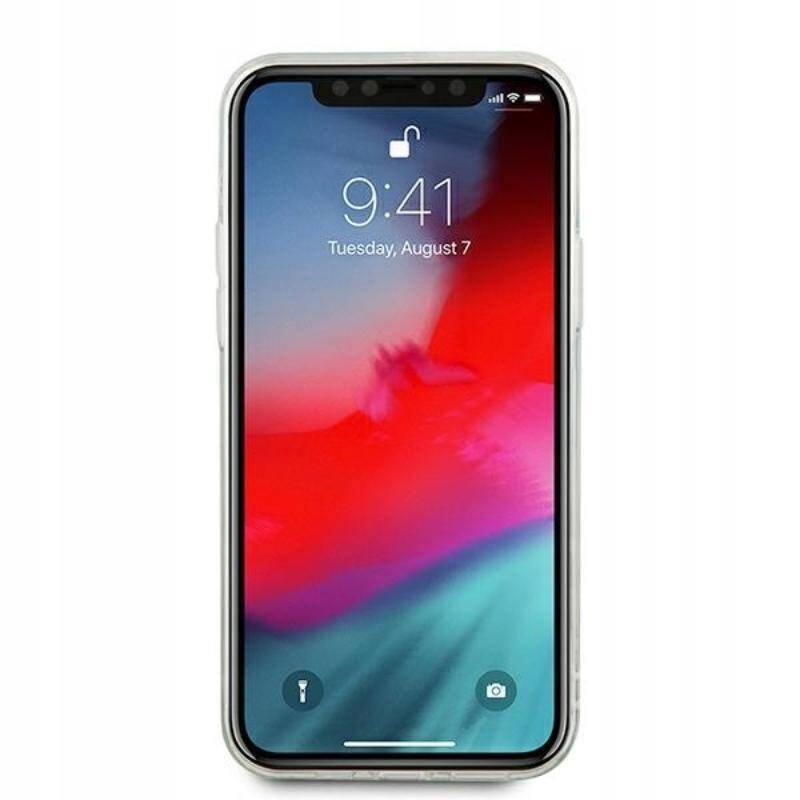 Guess Hardcase do iPhone 12 Pro Max srebrny/silver