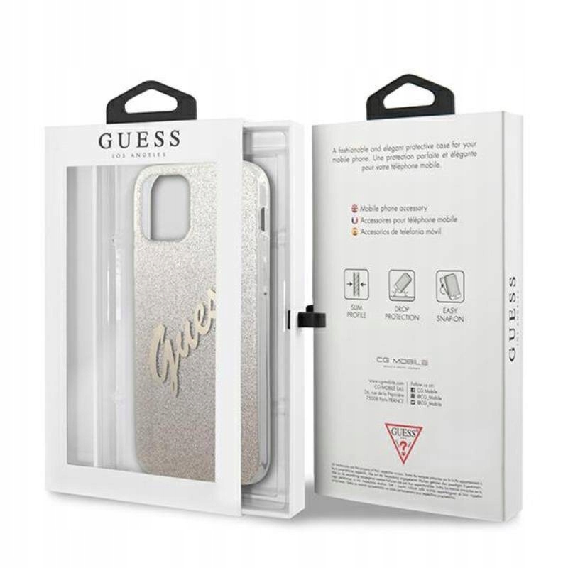 Guess Glitter Gradient Etui do iPhone 12 Pro Max