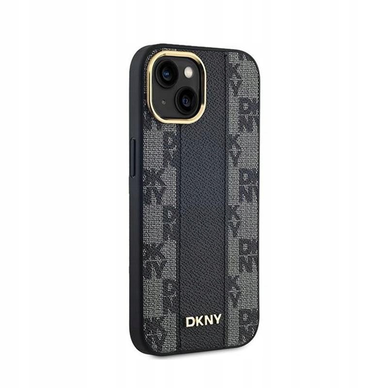 Etui do iPhone 15 Plus / 14 Plus DKNY Leather Checkered Mono MagSafe