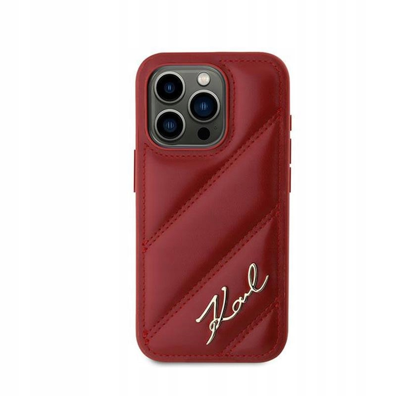 Etui do iPhone 15 Pro Karl Lagerfeld Diagonal Quilted Script Case