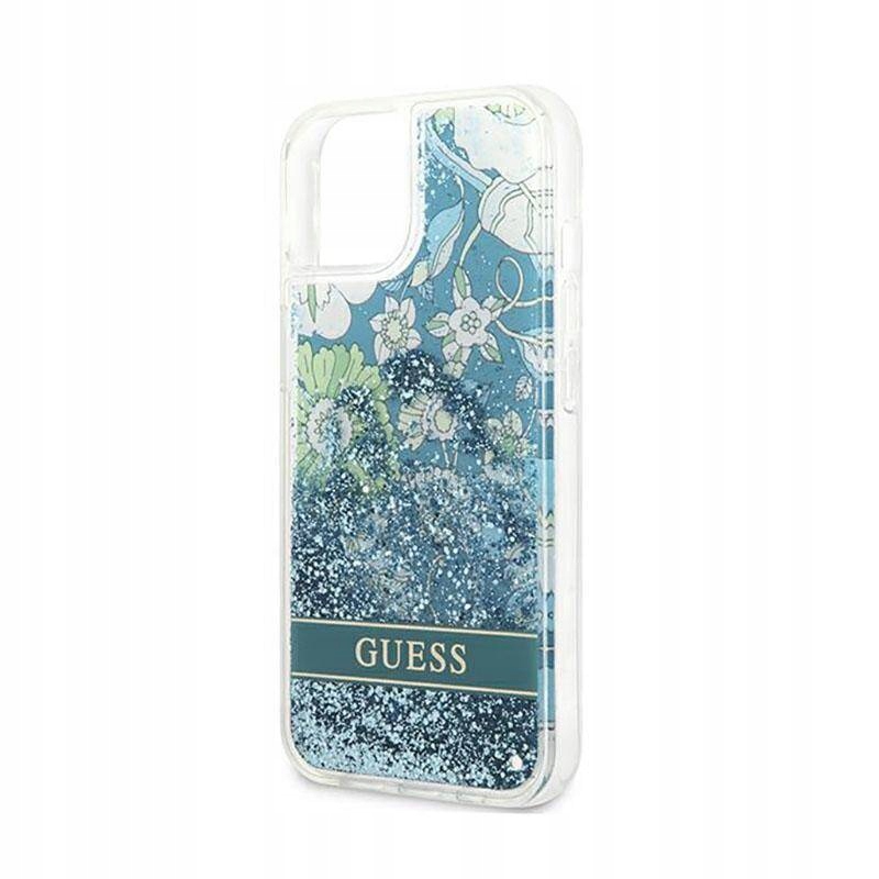 Guess Liquid Glitter Flower - Etui do iPhone 13