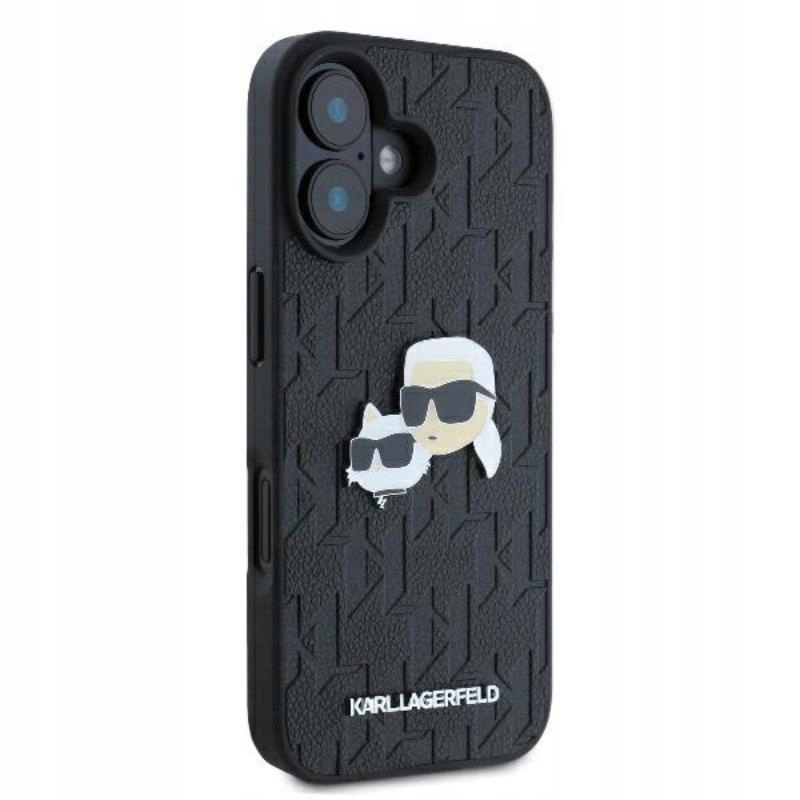Etui do iPhone 16 Plus Karl Lagerfeld Monogram Karl & Chaoupette Case
