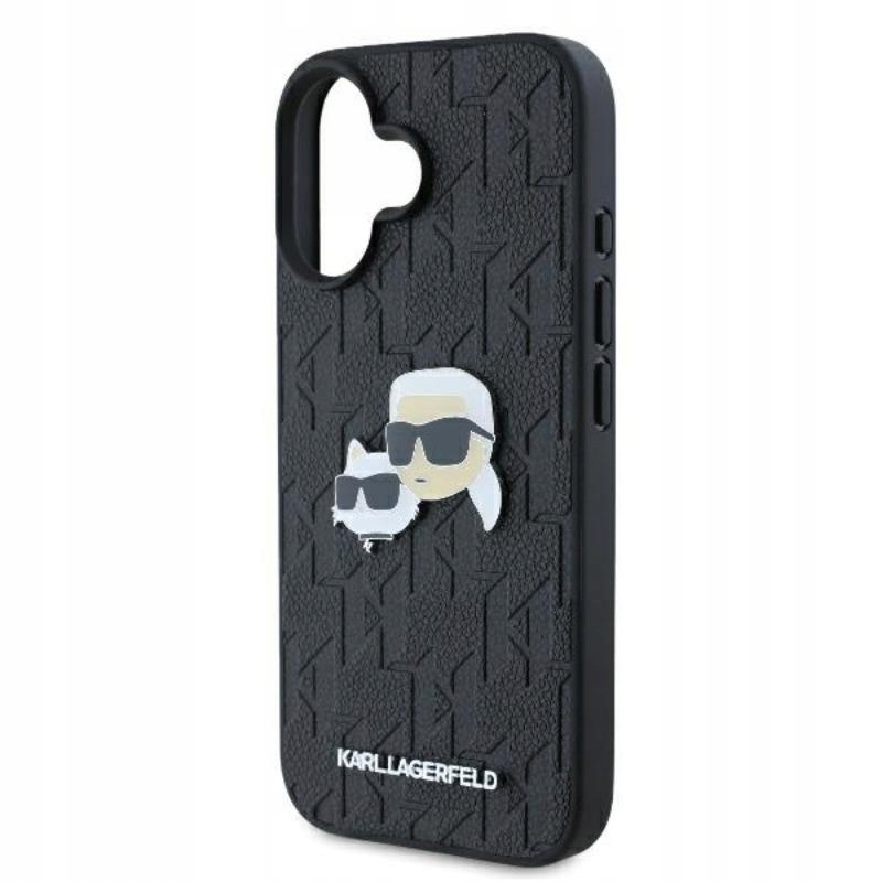 Etui do iPhone 16 Plus Karl Lagerfeld Monogram Karl & Chaoupette Case