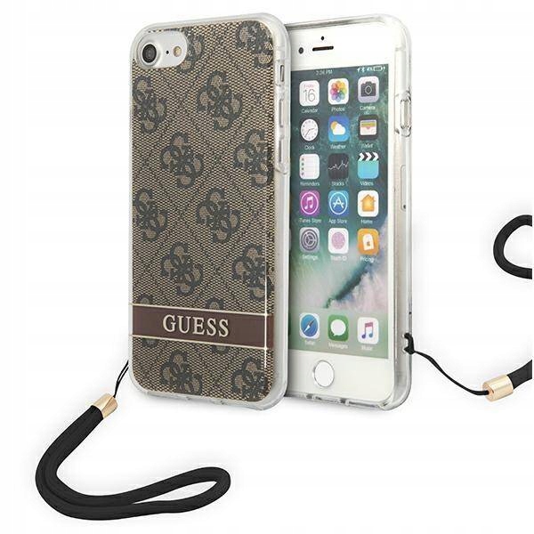 Etui do iPhone 7/8/SE 2020 Guess Print Strap Case