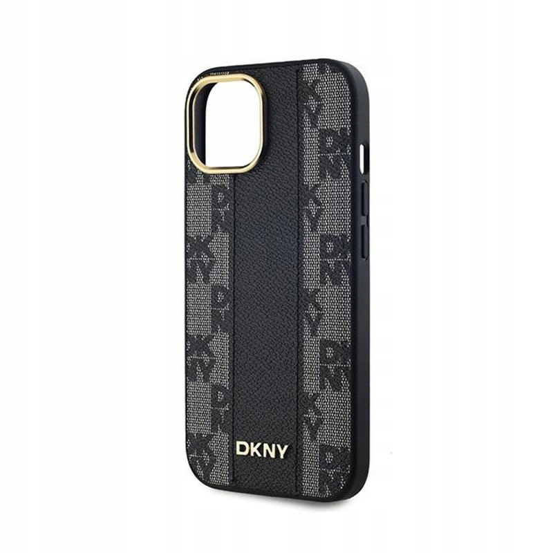 Etui do iPhone 15 Plus / 14 Plus DKNY Leather Checkered Mono MagSafe