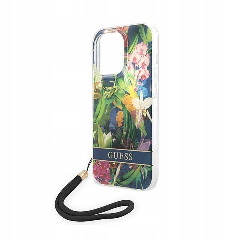 Guess Etui do iPhone 14 Pro Max niebieski hardcase