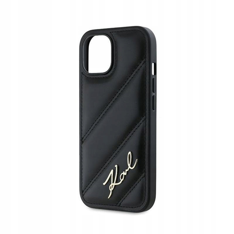 Etui do iPhone 15 / 14 / 13 Karl Lagerfeld Diagonal Quilted Script Case