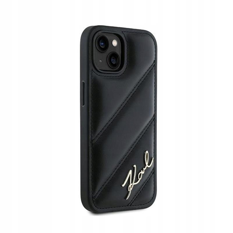 Etui do iPhone 15 / 14 / 13 Karl Lagerfeld Diagonal Quilted Script Case