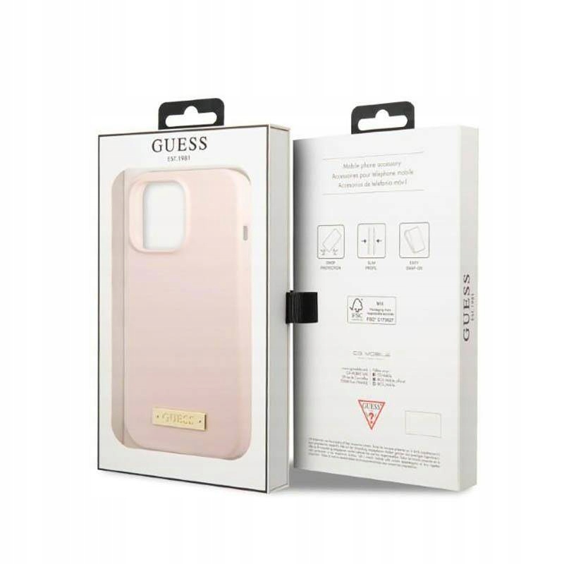 Etui do iPhone 13 Pro Guess Plate MagSafe Case