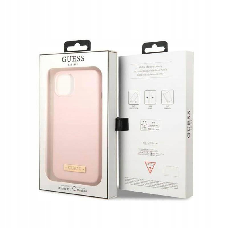 Etui do iPhone 13 Mini Guess Plate MagSafe Case