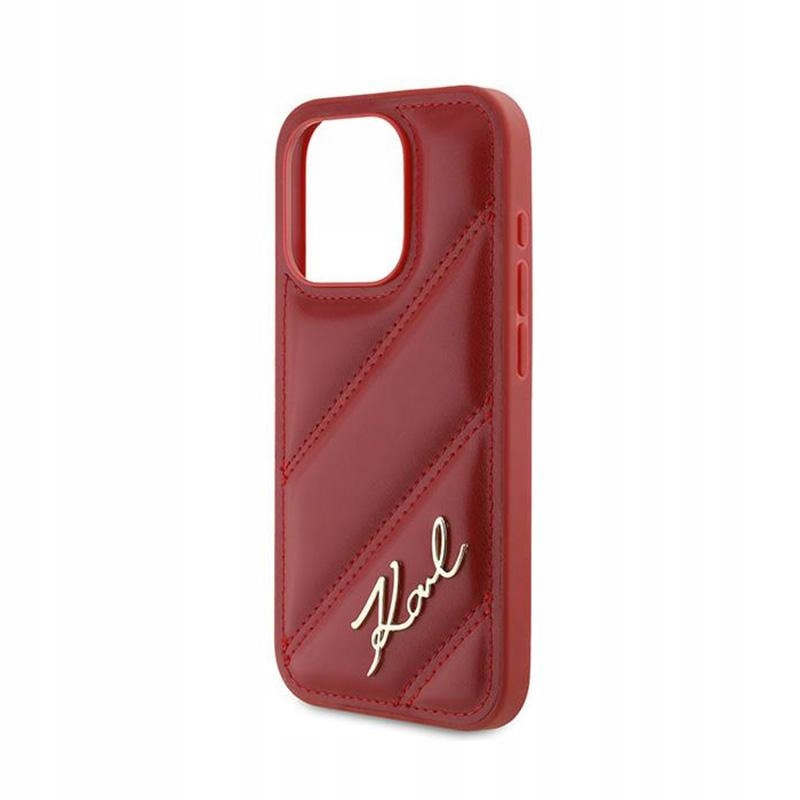 Etui do iPhone 15 Pro Karl Lagerfeld Diagonal Quilted Script Case