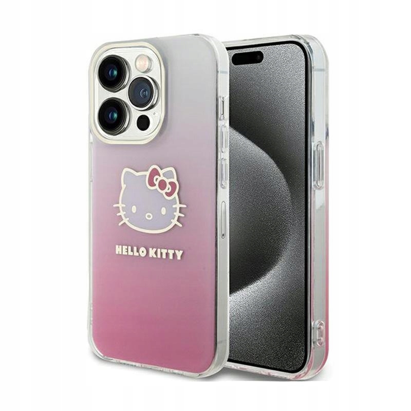 Etui do iPhone 15 Pro Max Hello Kitty IML Gradient Case Cover Plecki Różowe