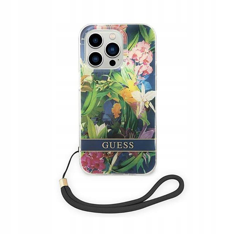 Guess Etui do iPhone 14 Pro Max niebieski hardcase