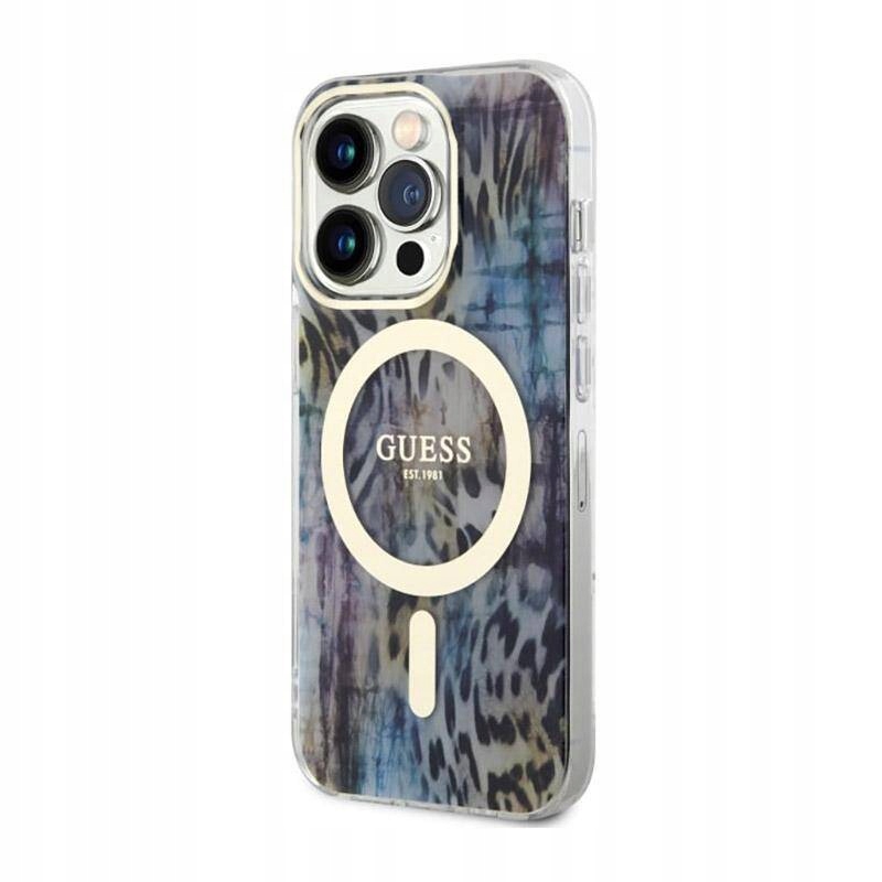 Etui do iPhone 14 Pro Guess Leopard MagSafe Case