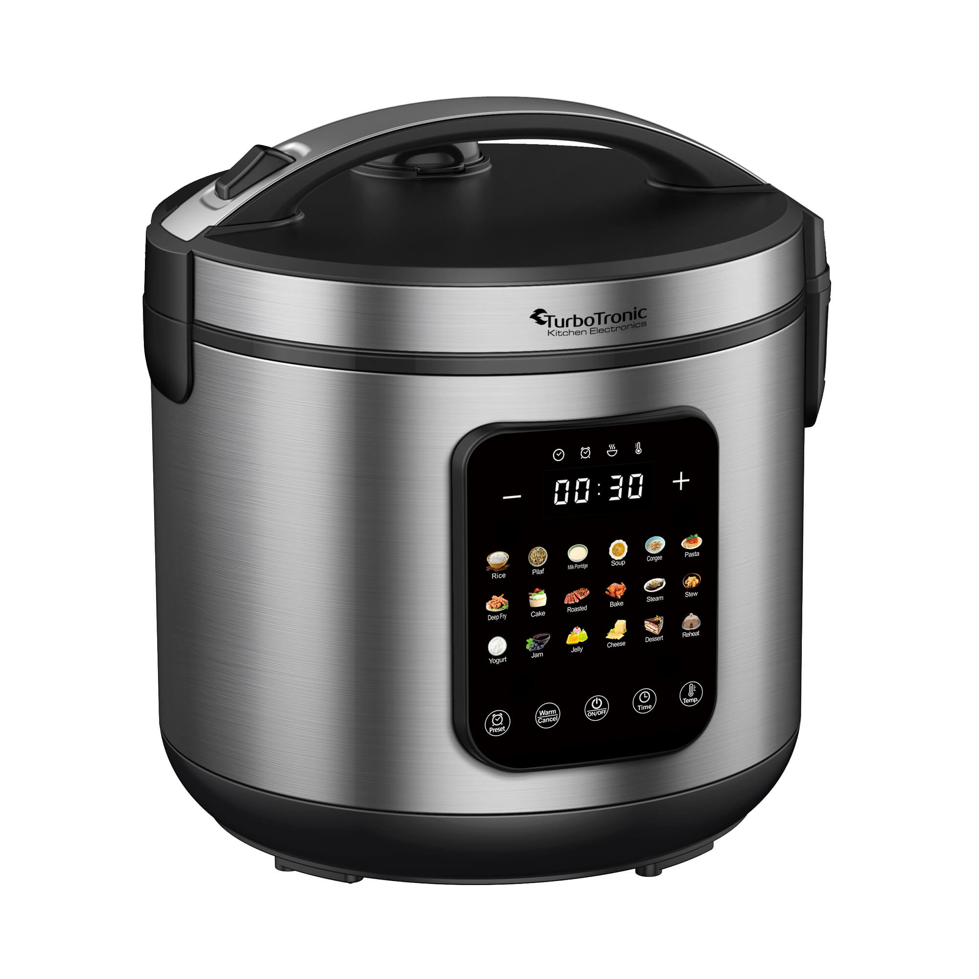 Multicooker parowar szybkowar TurboTronic kombiwar garnek elektryczny frytownica 5L 860W srebrny