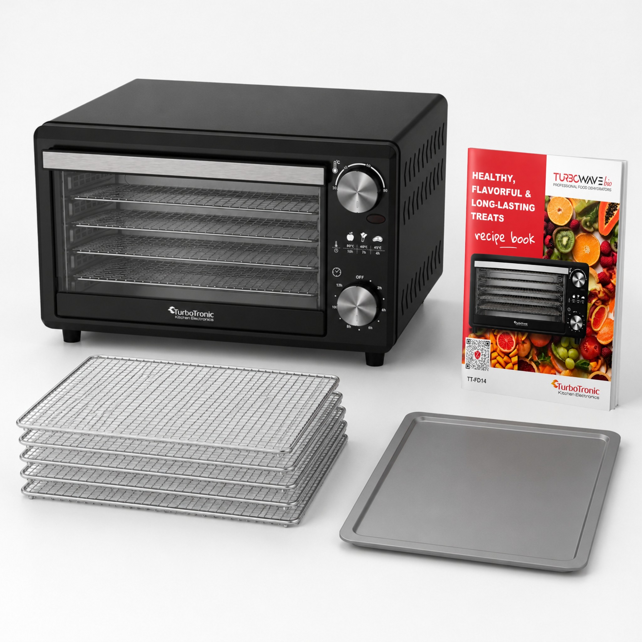 Suszarka do grzybów TurboTronic owoców dehydrator 350W 14L