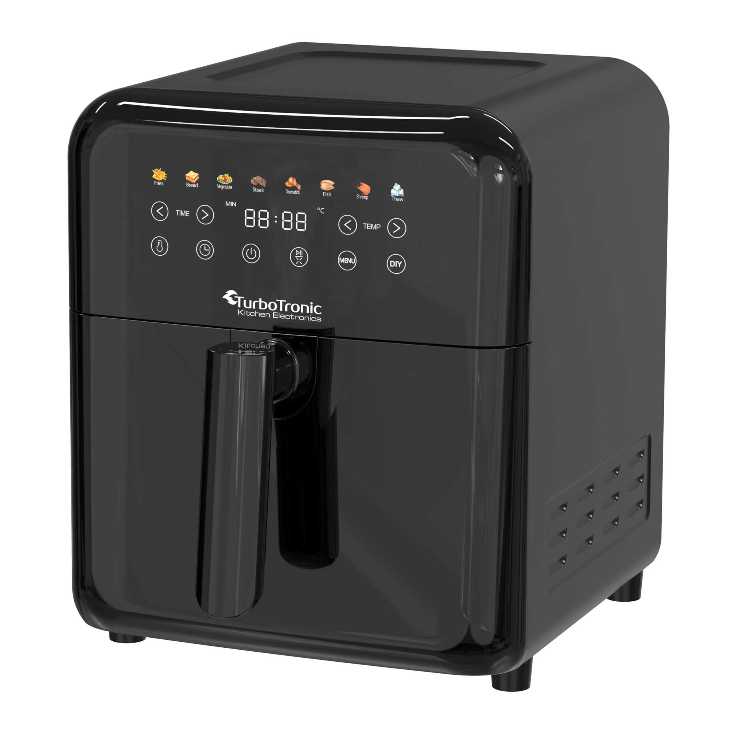 Frytownica beztłuszczowa TurboTronic air fryer metalowe wnętrze  1600w 6L