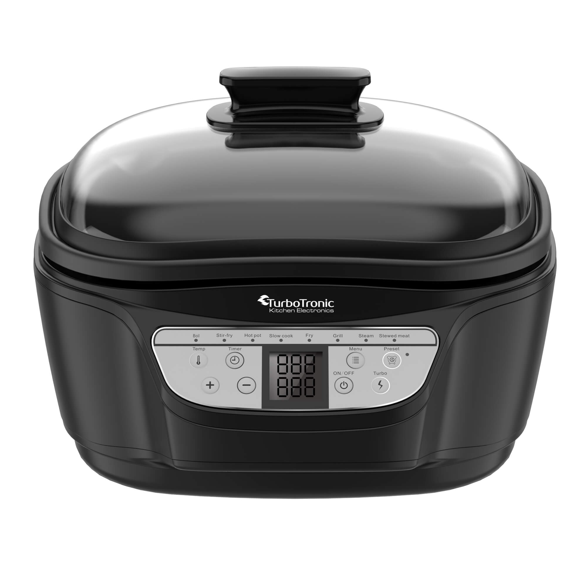 Multicooker TurboTronic 3w1 frytownica olejowa parowar garnek podgrzewacz elektryczny 5L 1500W Czarny
