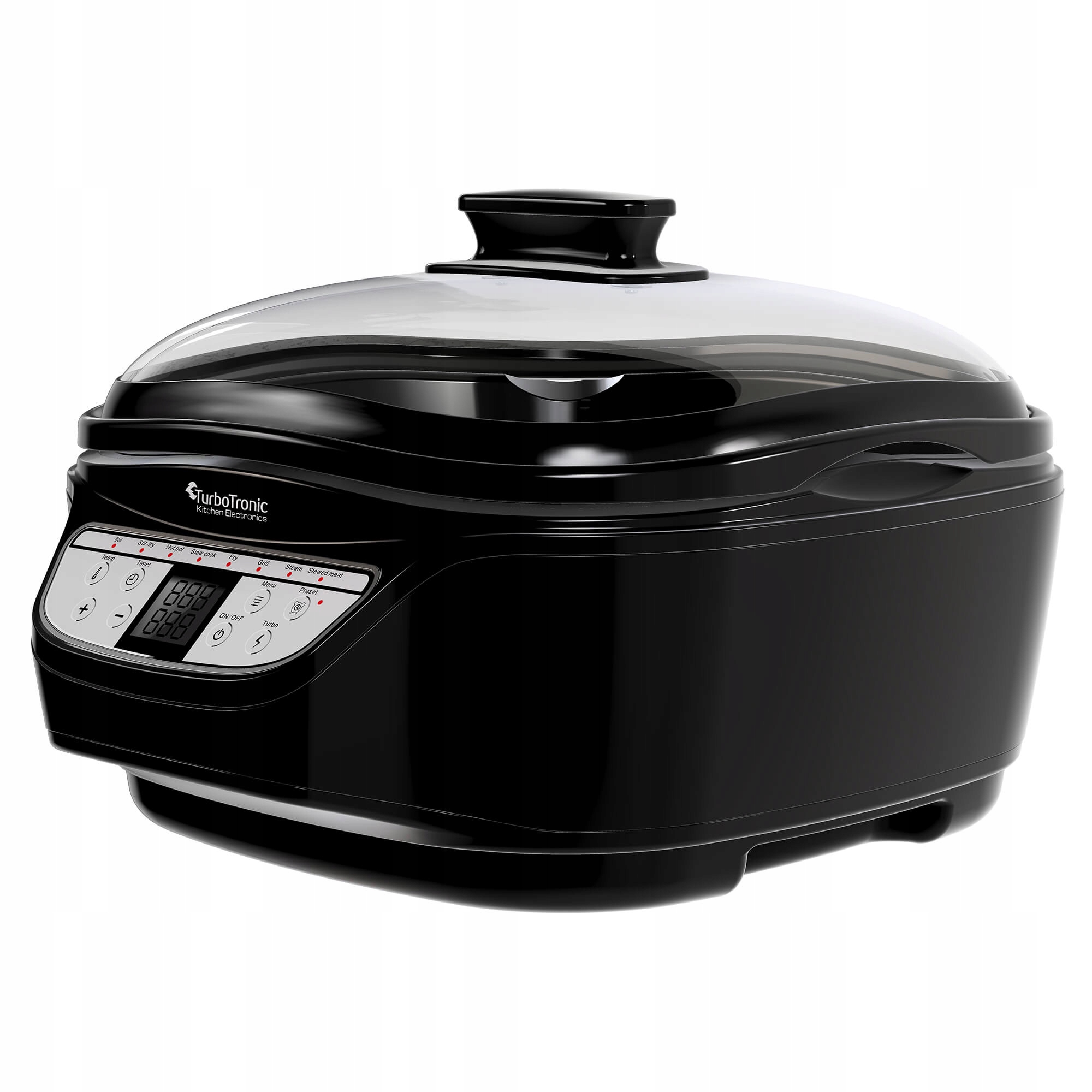 Multicooker TurboTronic 3w1 frytownica olejowa parowar garnek podgrzewacz elektryczny 5L 1500W Czarny