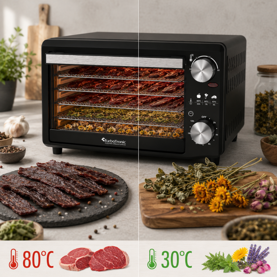 Suszarka do grzybów TurboTronic owoców dehydrator 350W 14L