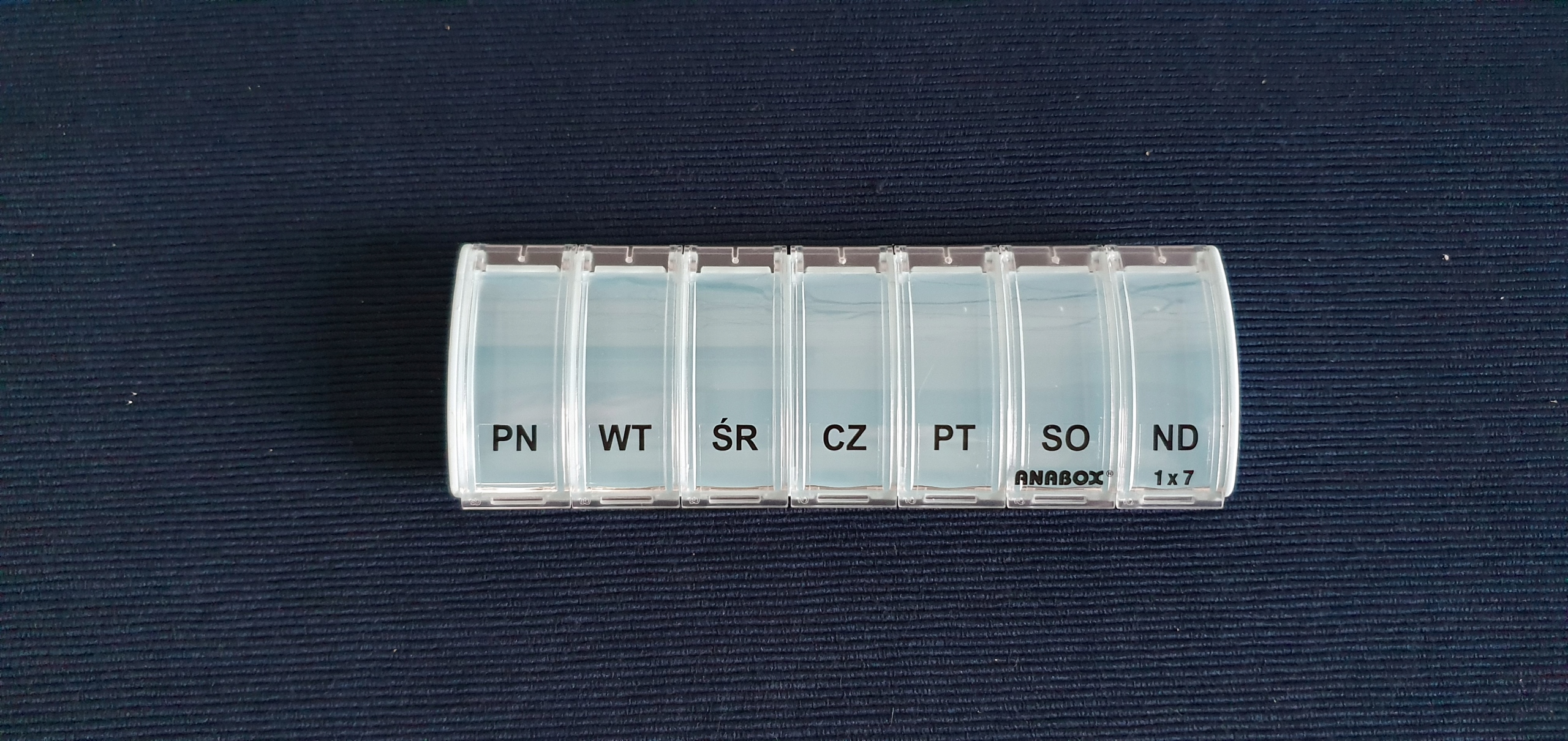 Pudełko pojemnik na tabletki leki ORGANIZER anabox