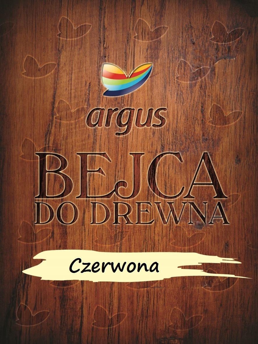 Bejca farba do drewna papieru roślin CZERWONA